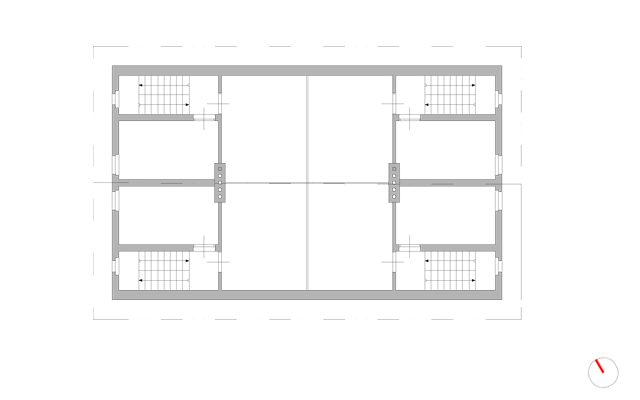 půdorys 2 np - stávající stav