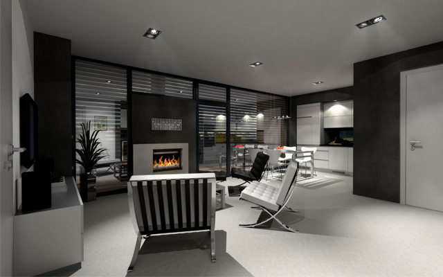 vizualizace - OBÝVACÍ POKOJ