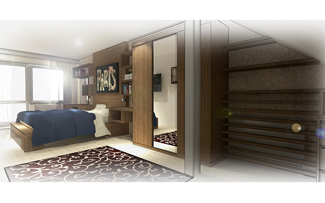 vizualizace - ložnice