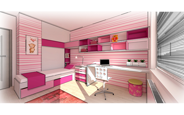 vizualizace - dětský pokoj