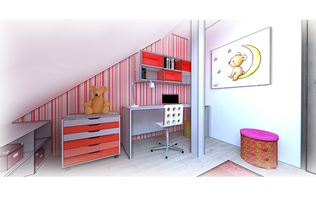 vizualizace - dětský pokoj