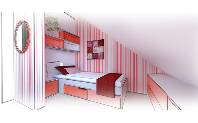 vizualizace - dětský pokoj