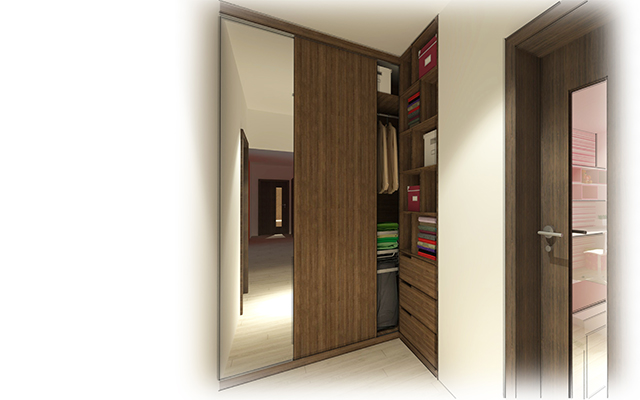 vizualizace - šatna