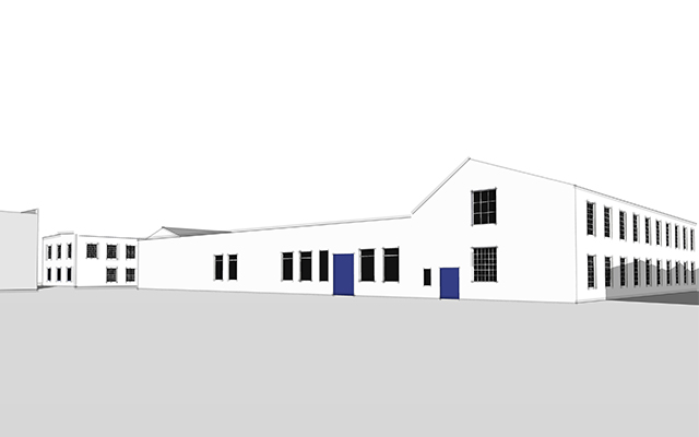 fasády průmyslových objektů - stav