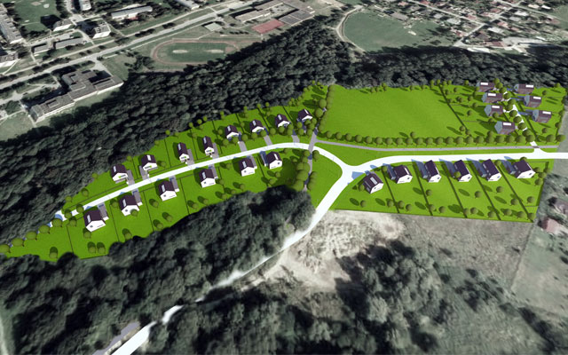 lokalita - Mizerov, letecký pohled